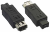 IEEE-1394 FireWire(r) 9-pin Male to 6-pin Female Adapter - 30E4-03200 - SFCable.com