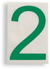 ToughStripe Die-Cut Green Letter 2 - 121862 - Brady Corporation