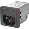 Fuseholder; lt0.5 mA; 5 x 20 mm; 50/60 Hz; 8 mm (Max.) (Screw On); Panel Mount - 70080642 - Allied Electronics, Inc.