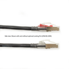 10FT Black CAT6 250MHz Patch Cable F/UTP CM Locking Snagless -- C6PC70S-BK-10 - Image