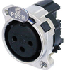 NEUTRIK NC3FBH1 3-PIN FEMALE XLR RECEPTACLE HORIZONTAL PCB M -- NEUNC3FBH1