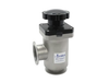 Poppet Valve, Bellows-sealed, NW50 ISO-KF, Angled Ports, Viton, Manual -- LPV1-50-AK-MNVN
