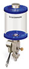 Blue Color Key, Clear View Single Feed Electro Lubricator, 1 pt Acrylic Reservoir, 1/8” Female NPT Outlet, 5/8”-18 Thread for Remote Mounting, 24VDC - B5160-016AB024DRBW - Oil-Rite Corp.