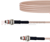 Slide-On BMA Plug Bulkhead to Slide-On BMA Plug Bulkhead Cable RG-316 Coax in 6 Inch - FMCA1650-6 - Fairview Microwave Inc.