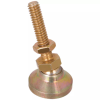 Metal Swivel Base Stud Mount Leveling Foot: Threaded Stud Mount, 1/2-20 Threads, 1.875 in Base Diameter - TL-7 - Reid Supply