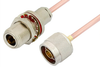 N Male to N Female Bulkhead Cable 24 Inch Length Using RG402 Coax, RoHS - PE3830LF-24 - Pasternack
