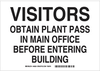Admittance Sign - 22261 - Brady Corporation