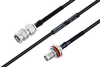 MIL-DTL-17 SMA Male to SMA Female Bulkhead Cable 100 cm Length Using M17/119-RG174 Coax - PE3M0107-100CM - Pasternack
