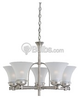 Five-Light Fluorescent Chandelier Fixture - 31283BLE-965 - bulbs.com