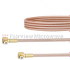 Snap-On RA MMBX Plug to RA Snap-On MMBX Plug Cable RG316 Coax in 8 Inch - FMCA1416-8 - Fairview Microwave Inc.