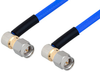 SMA Male Right Angle to SMA Male Right Angle Cable 50 cm Length Using PE-141FLEX Coax, RoHS - PE3CA1037-50CM - Pasternack