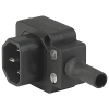 IEC Plug E, Cord Connector (Rewireable), Angled - P685 - SCHURTER Inc