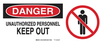 Admittance Sign - 70565 - Brady Corporation