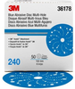 3M Hookit Ceramic Aluminum Oxide Hook & Loop Disc - 6 in Diameter Multi-Hole Vacuum Holes - 36178 - 051131-36178 - R. S. Hughes Company, Inc.