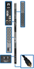 10kW 3-Phase Monitored PDU, LX Interface, 208/240V Outlets (42 C13/6 C19), LCD, NEMA L21-30P, 1m/3 ft. Cord, 0U 1.8m/70 in. Height, TAA -- PDU3EVN3L2130B - Image