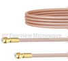 Snap-On MMBX Plug to Snap-On MMBX Plug Cable RG316-DS Coax in 8 Inch - FMCA1448-8 - Fairview Microwave Inc.