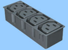 IEC 60320 Four Position Accessory Power Module - 83020010 - Interpower