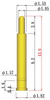 8Y254B Spring Probe Pins, Outer Dia. 1.82mm, SMT Type -- 8Y254B-H120S28-SM - Image