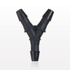 Y Connector, Barbed, Black -- 61195