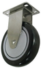 Stainless Rigid Caster Polyurethane Wheel - Model 3A - SS-3ABK5-R - Caster City, Inc.