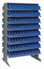 Bins & Systems - 4'' Shelf Bins (QSB Series) - Sloped Shelving Units - Double Sided Pick Racks - QPRD-100 - Image
