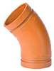 Mechanical Grooved, 45° LR Elbow - Grinnell