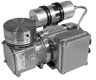 KNF ATEX Explosion-Proof Vacuum Pump, SS/PTFE; 0.92cfm/27