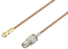 Snap-On MMBX Plug to SMA Female Cable 4 Inch Length Using RG178 Coax - PE3C3999-4 - Pasternack