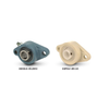 1 in. ID, 5.16 in. Long Polyester Diamond Flange Block w/ Acetal Ball Bearing -- BBPBLF-205-1 - Image