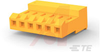 MTA-156 Connector, Receptacle, 6 Pos., Closed End, IDC, 18 AWG, Orange - 70042763 - Allied Electronics, Inc.