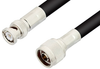 N Male to BNC Male Cable 48 Inch Length Using RG213 Coax, RoHS - PE3750LF-48 - Pasternack