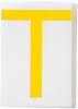 Brady Toughstripe B-514 Yellow Indoor Polyester Letter Label - 6 in Width - 8 in Height - 8 in Character Height - Printed Msg = T - 121810 - 754473-71041 - R. S. Hughes Company, Inc.
