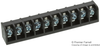 Terminal Block, Barrier, 10 Position, 22-12Awg; Pitch Spacing Buchanan Te Connectivity - 89C0543 - Newark, An Avnet Company