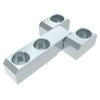 Surface Mount Hinge, 55 mm size, with Mounting Counter bore Holes , Steel, Blue Zinc - EH-DHIM-9155 - Southco