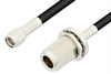 SMA Male to N Female Bulkhead Cable 48 Inch Length Using RG223 Coax - PE3193-48 - Pasternack