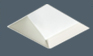 Bevel Trimless Square Adj. 45&deg; - 9009 - USAI Lighting