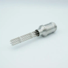 MS Series, Multipin Feedthrough, 10 Pins, 700 Volts, 10 Amps per Pin, 0.062″ Dia Conductors, w/ Air-side Connector, 0.75″ Dia Stainless Steel Weld Adapter - A3527-1-W - MPF Products, INC.
