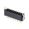 9+9 Pos. Male DIL Vertical Throughboard Conn. Latches - M80-8671805 - Harwin Plc