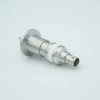 BNC Coaxial Feedthrough, 1 Pin, Floating Shield, 1.18″ QF / KF Flange -- A0315-1-QF - Image