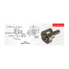 SUPER Type Sintered Synchro Mounting Clamp. See Catalog page for full Material Declaration - S3109Y-CS-51 - Stock Drive Products & Sterling Instrument - SDP/SI