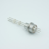 Thermocouple Feedthrough, Type E, 2 Pairs, 0.75″ Dia Stainless Steel Weld Adapter - A0421-3-W - MPF Products, INC.