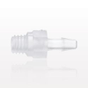 Threaded Connector, Barbed, Natural - 11706 - Qosina Corp.