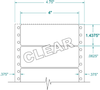 Clear Address/Ship Label - Pinfeed - 162606 - Western Numerical Control