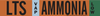 Brady B-946 Orange Pressure Sensitive Vinyl Pipe Marker - Printed Msg = LTS VAP Ammonia Low with Right Arrow - 145844 - 754473-54632 - R. S. Hughes Company, Inc.