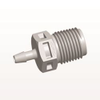 Threaded Connector, Barbed, Natural - N4S3 - Qosina Corp.