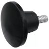 Convex with Stem Push Pull Knob - Phenolic; Threaded Stud; 1/4-20 -- DK-50 - Image