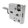 Electronic Rotary Push-to-Close Latch, Delayed Relock, Rear Trigger, With Latch Status Microswitch, No Connector, 1/4-20 Thread, Steel Housing, Nickel Plated - R4-EM-R712-162 - Southco