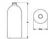 PET and HDPE Plastic Bottles -- TK ROUND-HDPE-32 oz-200036-28-410
