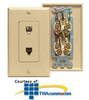 Leviton Decora Telephone Wall Jack Assembly - 40944-ID - TelephoneStuff.com