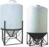 Large Cone Bottom Polyethylene Tanks - Dome Top -- 8880 - Image